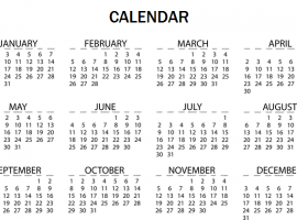 Los meses del año en inglés